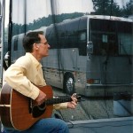 Chuck Cantalamessa opens for Huey Lewis and the News at Seven Springs-- by tour bus